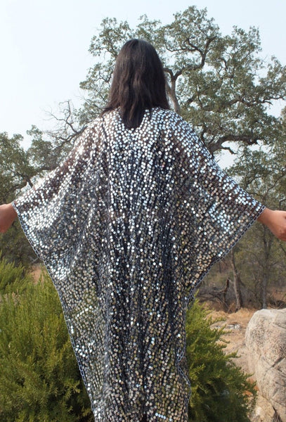 Moddy vintage-Festival Sequin Kimono Duster