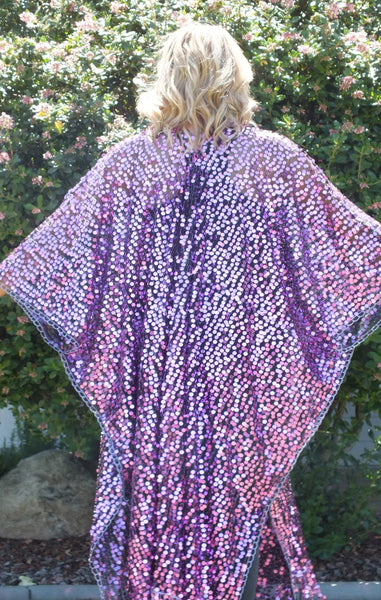 Moddy vintage-Festival Sequin Kimono Duster