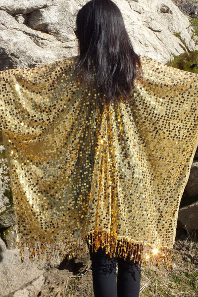 Moddy vintage-Festival Sequin Kimono Duster