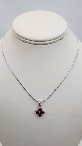 Ruby Pendant Necklace