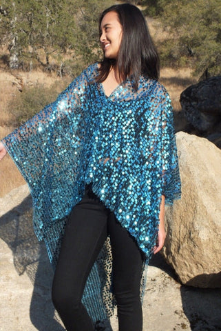 Moddy vintage-Festival Sequin Kimono Duster